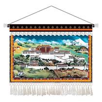Tapeçaria: parede do palácio de Potala, estilo tibetano, 65x45cm, microtecido