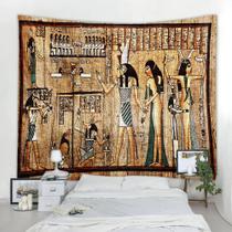 Tapeçaria pendurada na parede com figuras tribais antigas egípcias 150x130cm Tapeçaria pendurada na parede com figuras tribais antigas egípcias 150x130cm