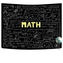 Tapeçaria pendurada na parede, sala de aula de matemática, decoração de escritório, 100x150cm Tapeçaria pendurada na parede, sala de aula de matemática, decoração de escritório, 100x150cm