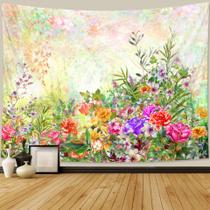 Tapeçaria Plant Green Leaf Flower Wall 150x130cm Microfabric Tapeçaria Plant Green Leaf Flower Wall 150x130cm Microfabric
