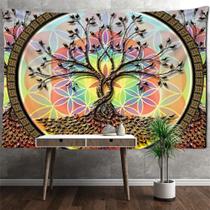 Tapeçaria Psicodélica Tree Of Life Wall 150x100cm Poliéster