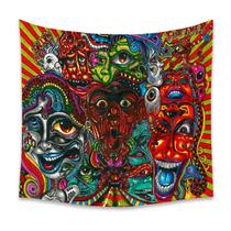 Tapeçaria Psychedelic Devil Wall 150x130cm de fibra de microtecido Tapeçaria Psychedelic Devil Wall 150x130cm de fibra de microtecido