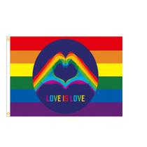 Tapeçaria Rainbows Loves Is Loves Flag Art 90x150cm