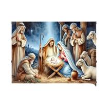 Tapeçaria Religiosa Cenário De Presépio Noite Estrelada Decoração De Parede Para Quarto De Natal E