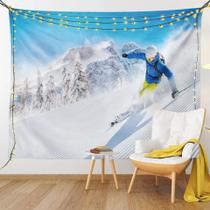 Tapeçaria Ski Sports Snow Mountain Wall 280x150cm Poliéster