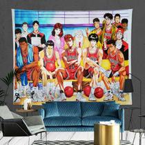 Tapeçaria Slam Dunks Anime Manga Design 100x70cm Poliéster
