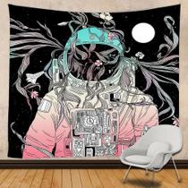 Tapeçaria Space Astronaut Wall Room 280x150cm Fibra de poliéster