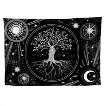 Tapeçaria Star Moon Moths Wall Room Room Estética 150x130cm