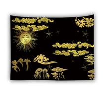 Tapeçaria Sun Clouds Wall Microfabric 150x150cm, decoração de quarto Tapeçaria Sun Clouds Wall Microfabric 150x150cm, decoração de quarto