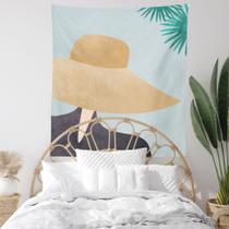 Tapeçaria Sun Hat Beauty Wall Room Aesthetic 150x100cm Tapeçaria Sun Hat Beauty Wall Room Aesthetic 150x100cm