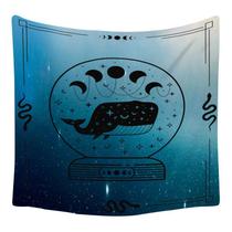 Tapeçaria Sun Moon Whale Wall Room Estética 150x150cm Tapeçaria Sun Moon Whale Wall Room Estética 150x150cm