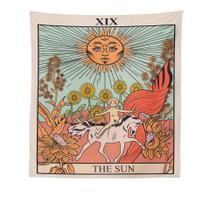 Tapeçaria: Sun Wall Room, pintura estética, 150x100cm, microtecido