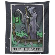 Tapeçaria The Hermit Tarot Card Mystical Wall Tapeçaria 100x150cm Tapeçaria The Hermit Tarot Card Mystical Wall Tapeçaria 100x150cm