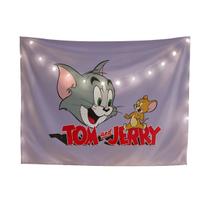Tapeçaria: Tom e Jerry, anime, design de mangá, 100x72cm, poliéster