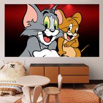 Tapeçaria: Tom e Jerry, anime, design de mangá, 85x150cm, poliéster