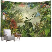 Tapeçaria Tropical Jungle para pendurar na parede 150x130cm de poliéster