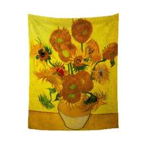 Tapeçaria Van Goghs Art Sunflower Wall 150x130cm em microtecido