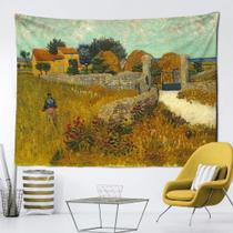 Tapeçaria Van Goghs Pintura a óleo Field Farmhouse 280x150cm