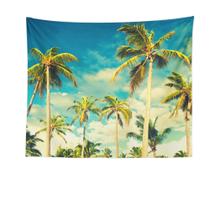 Tapeçaria: verão, litoral, floresta tropical de coco 150x100cm
