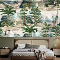 Tapeçaria vintage Jungle Forest para pendurar na parede 150x130cm