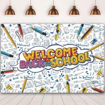Tapeçaria Welcome Back To School Wall, 150x100cm, microtecido Tapeçaria Welcome Back To School Wall, 150x100cm, microtecido