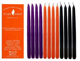 Taper Candles d'Light Online Elegant 12 Unperfumed Halloween Taper Candles d'Light Online Elegant 12 Unperfumed Halloween