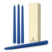 Taper Candles Pickood Dripless 25 cm, azul clássico, conjunto de 4