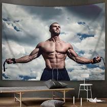 Tapestry Fitness Motivation Wall Tapestry 100x150cm poliéster Tapestry Fitness Motivation Wall Tapestry 100x150cm poliéster