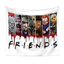Tapestry Friends Wall Estética, Pintura Estética, 150x130cm, Microtecido Tapestry Friends Wall Estética, Pintura Estética, 150x130cm, Microtecido