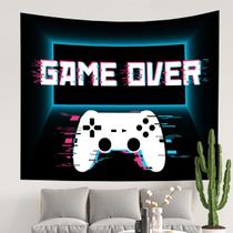 Tapestry Game Over Neon Retro Videogame 100x150cm Poliéster Tapestry Game Over Neon Retro Videogame 100x150cm Poliéster