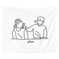 Tapestry Love Wall Microfabric 150x130cm Decoração de quarto Tapestry Love Wall Microfabric 150x130cm Decoração de quarto