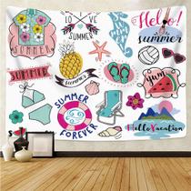 Tapestry Summer Forever Microfabric 150x150cm para pendurar na parede Tapestry Summer Forever Microfabric 150x150cm para pendurar na parede