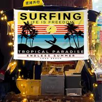 Tapestry Surfings Lives Is Freedoms Tropical Paradises Anime