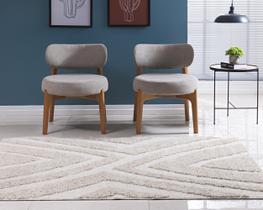 Tapete 1,00 por 1,50 alto e baixo relevo sala design moderno ótima qualidade 100 antiderrapante Tapete 1,00 por 1,50 alto e baixo relevo sala design moderno ótima qualidade 100 antiderrapante