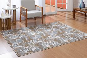 Tapete 1,00x1,50 Sala Quarto Moderno Antiderrapante Pratik (Mármore Ocre)