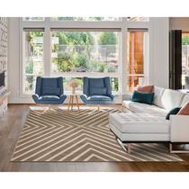 Tapete 100x150cm Lyre Supreme Tapetes São Carlos Chevron Natural