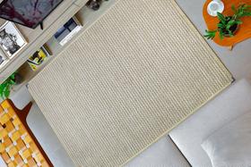 Tapete 150 x 200 decorativo sisal sem pelo não escorrega sala quarto escritório comercio luxo lancer