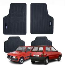 Tapete 4 Peças Bordado Veículos Fiat Uno Vivace/Way/Economy Tipo Stilo Punto 147 Brava Marea