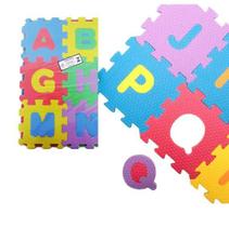 Tapete a Hora de Aprender E.V.A Letras e Números Coloridas com 36 Peças 12cm x 12cm x 7cm Tapete a Hora de Aprender E.V.A Letras e Números Coloridas com 36 Peças 12cm x 12cm x 7cm