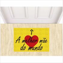 Tapete a melhor mãe do mundo dias das mães - amarelo Tapete a melhor mãe do mundo dias das mães - amarelo