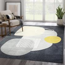 Tapete Abani Deco Collection Cinza 160 x 230 cm, pelo médio
