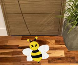 Tapete abelha muito divertido medida grande 60x60cm