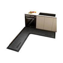 Tapete Absorvente Antiderrapante Em Forma De L Para Cozinha E Banheiro
