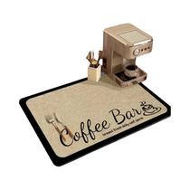 Tapete Absorvente Com Estampa De Café Para Cozinha E Banheiro, Secagem Rápida, Antiderrapante,