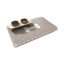 Tapete Absorvente E Impermeável Para Alimentação De Animais De Estimação Com Base De Borracha,