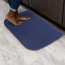Tapete Accent Ritz lavável resistente a manchas 50,8 x 91,44 cm azul