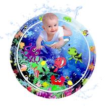 Tapete Água Atividade Inflável Redondo Bebê Almofada Interativo