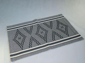 Tapete Algodão Trabalhado 0,47x0,72 - Marivic - Preto