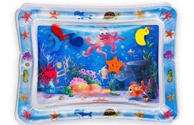 Tapete Almofada de Água Inflável Atividades Infantil Azul - Color Baby