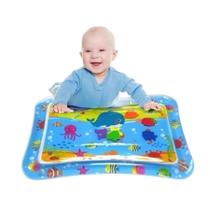 Tapete Almofada De Água Inflável Infantil Color Fundo Do Mar Baby Interativo Sensorial Colorida Divertida